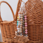 Attache Tétine Perle étoile - Attache tétine