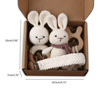 Coffret Bébé Lapin - Lapin En Crochet - Jouet En bois bébé