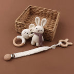 Coffret Bébé Lapin - Lapin En Crochet - Jouet En bois bébé