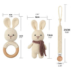 Coffret Bébé Lapin - Lapin En Crochet - Jouet En bois bébé