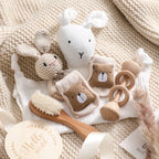 Coffret Cadeau bébé - Blanc - Jouet En bois bébé