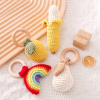 Hochet Crochet Fruit - Jouet En bois bébé