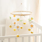 Mobile Bébé Abeille - Jaune - Jouet En bois bébé