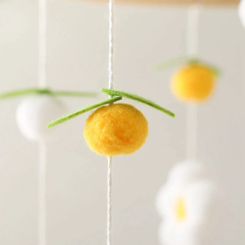 Mobile Bébé Abeille - Jaune - Jouet En bois bébé