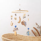 Mobile Bébé Bois Galaxy Lune - Mobile bébé