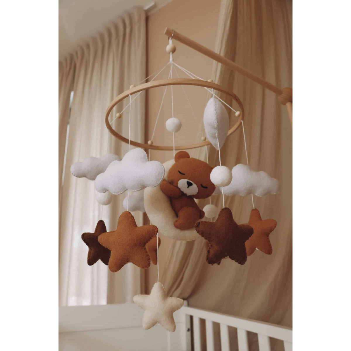 Mobile Bébé Ourson - Ours Brun - Mobile bébé