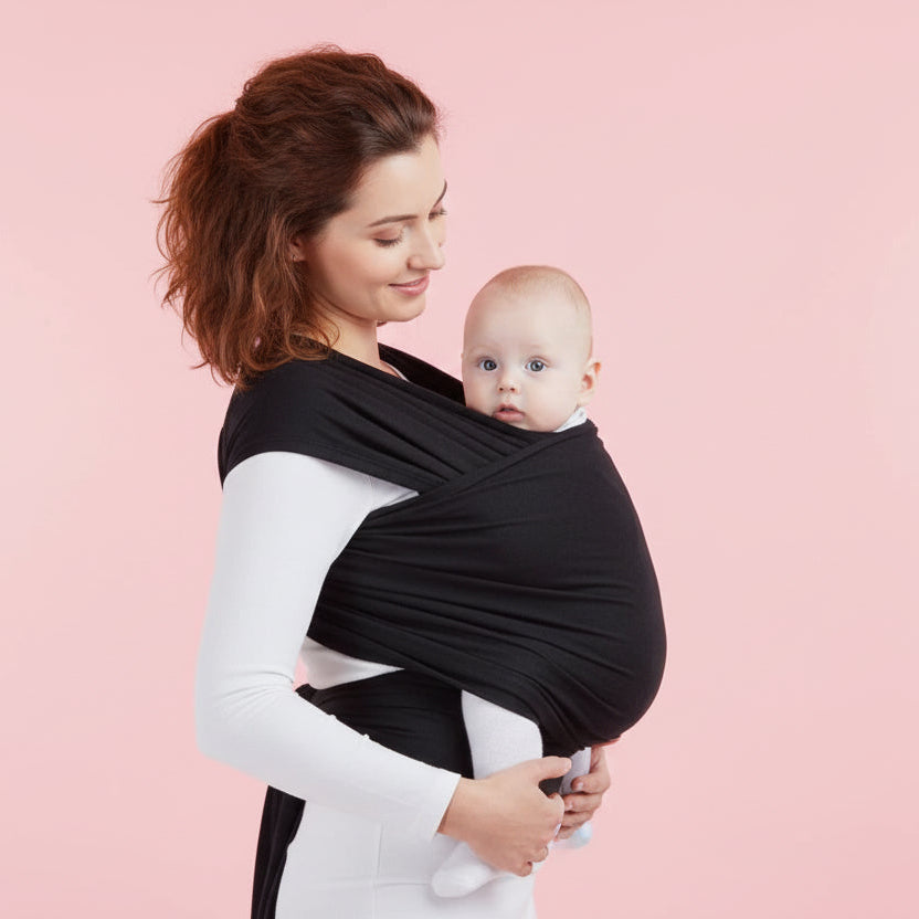 Porte Bébé Physiologique Naissance - Noir