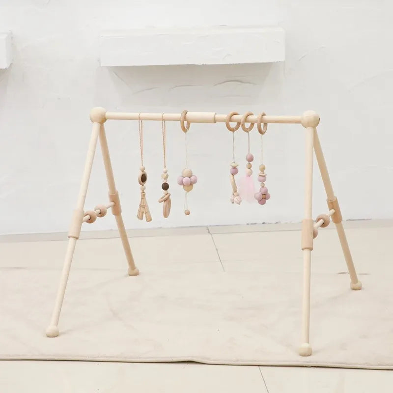 Portique bébé en bois - Bois - Jouet En bois bébé