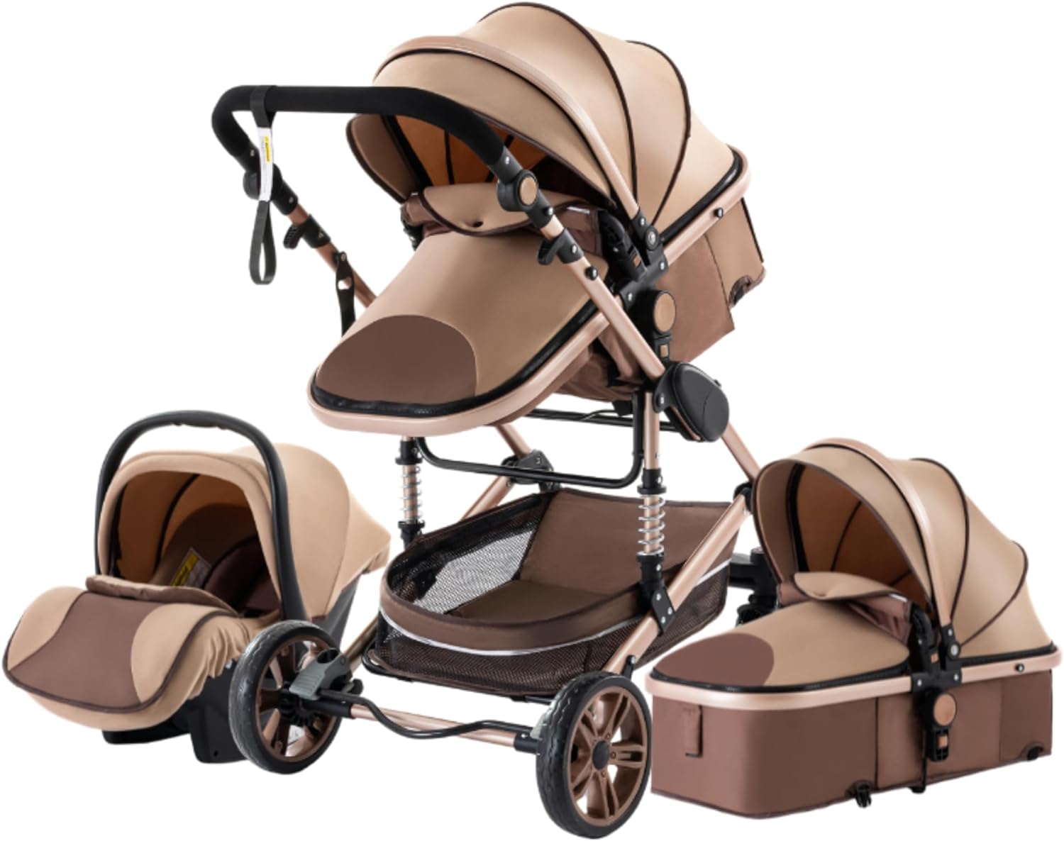 Poussette 3 En 1 Middleton - Beige Crème - Poussette