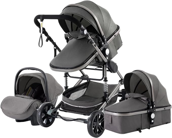 Poussette 3 En 1 Middleton - Grise Intense - Poussette