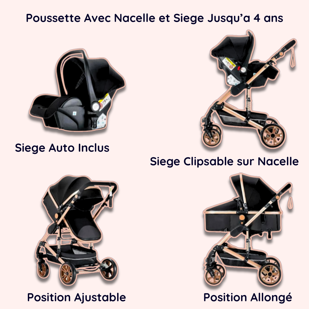 Poussette 3 En 1 Middleton - Poussette 3 en 1