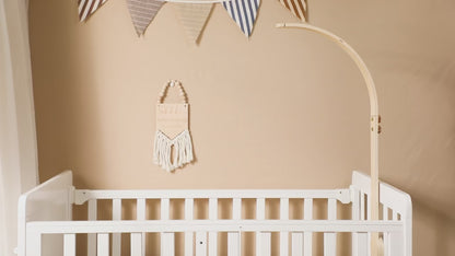 Himmelblaues Heißluftballon-Babymobile 