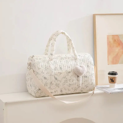 Sac à langer Beige Petites Fleurs - SAC A LANGER