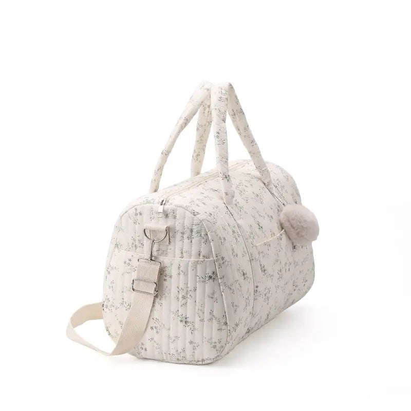 Sac à langer Beige Petites Fleurs - SAC A LANGER