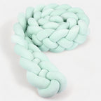 tour de lit tresse menthe