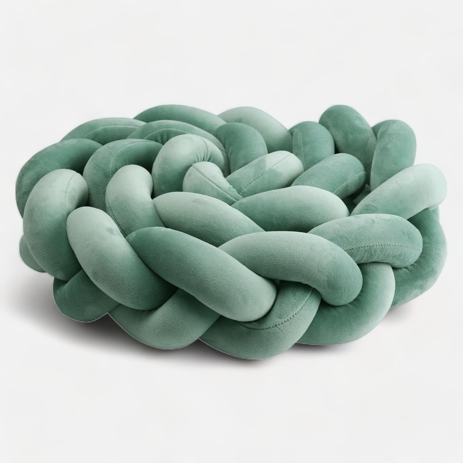 tour de lit tressé vert