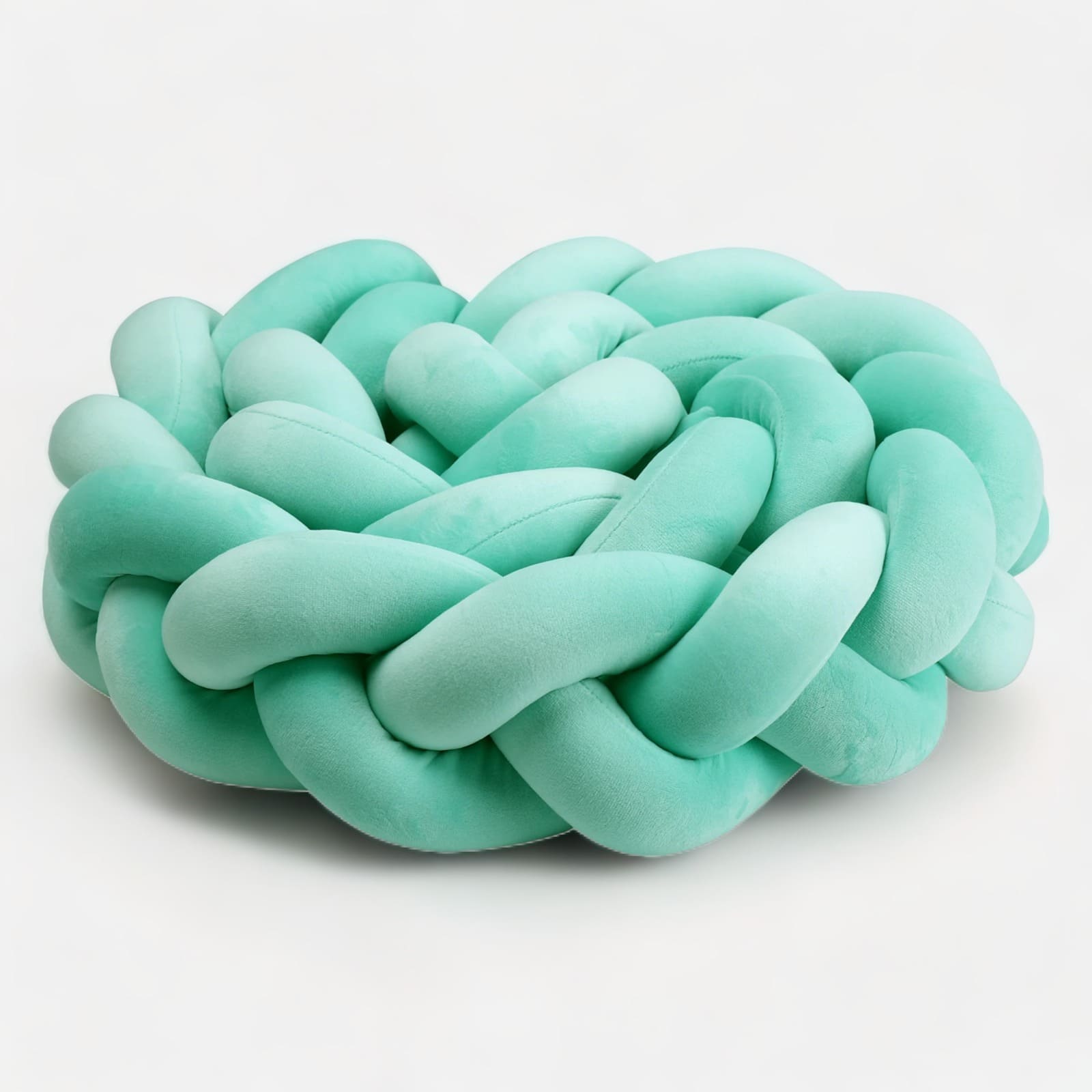 tresse de lit vert d'eau