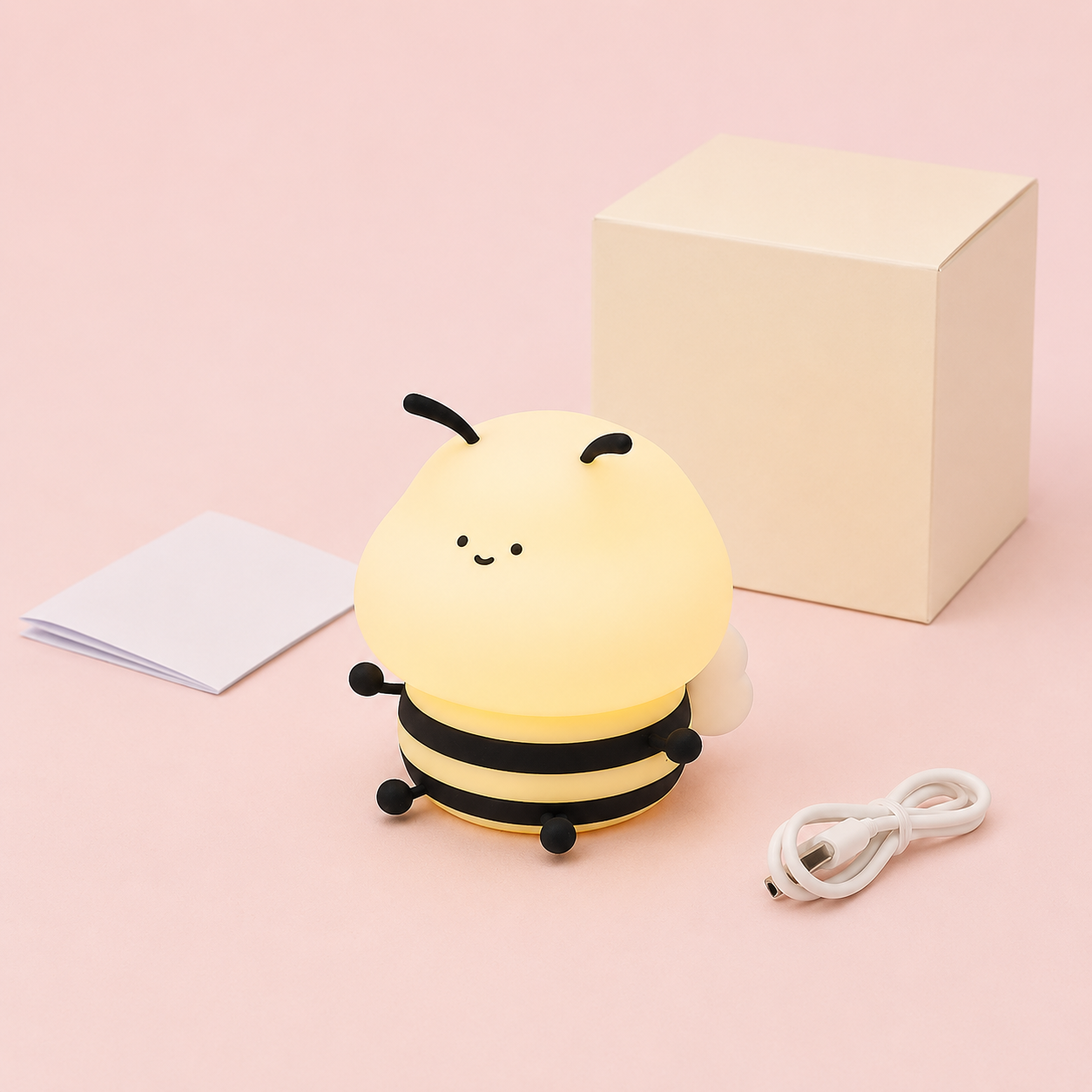 Veilleuse bébé Petite Abeille avec câble de recharge USB